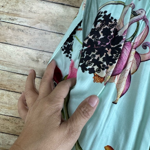 Anthropologie Geisha Designs Strapless Floral Maxi Dress Size 2 - Picture 10 of 16